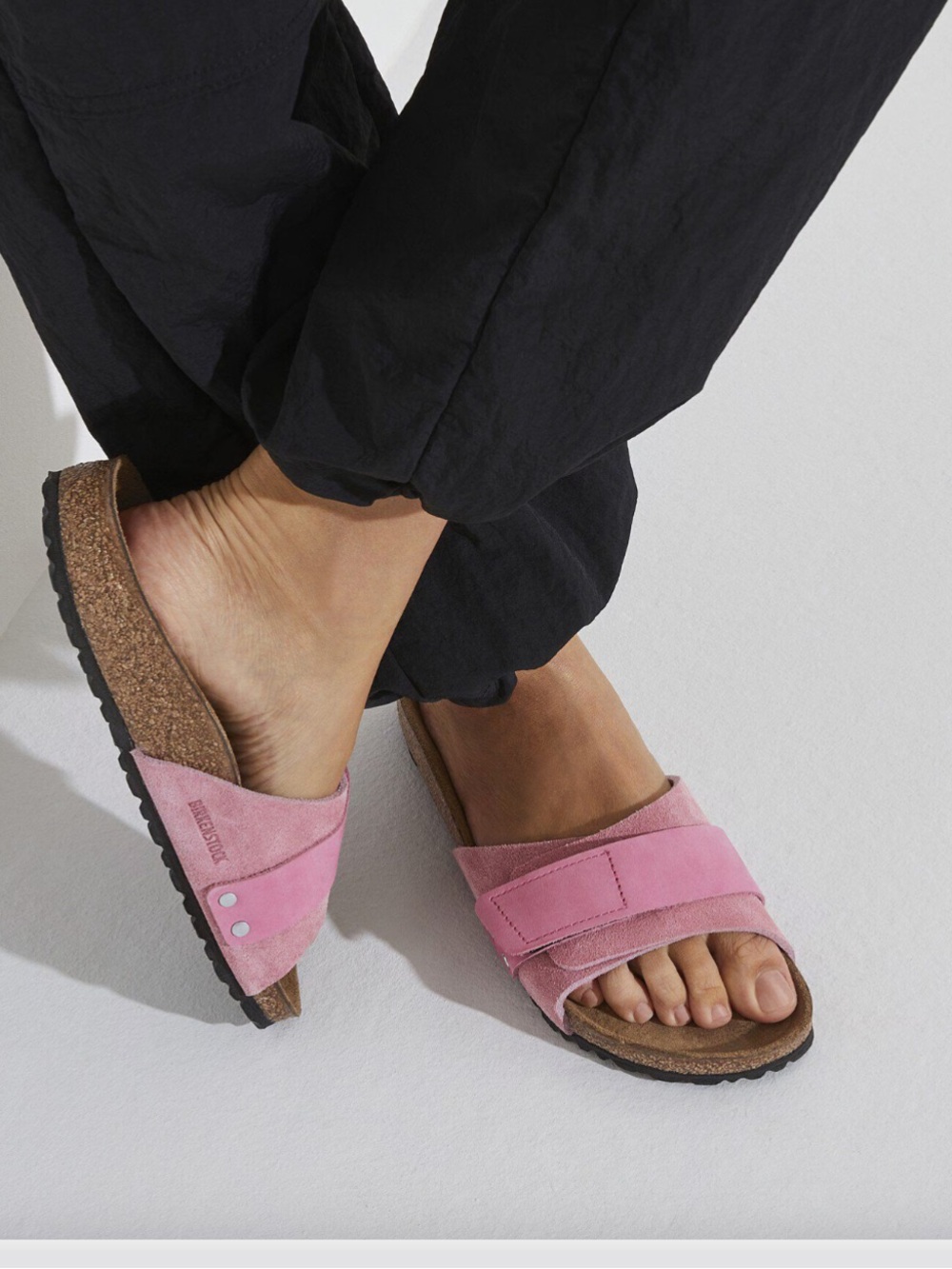 Birkenstock Oita Suede Leather Sandals Candy Pink Size 39 NWT